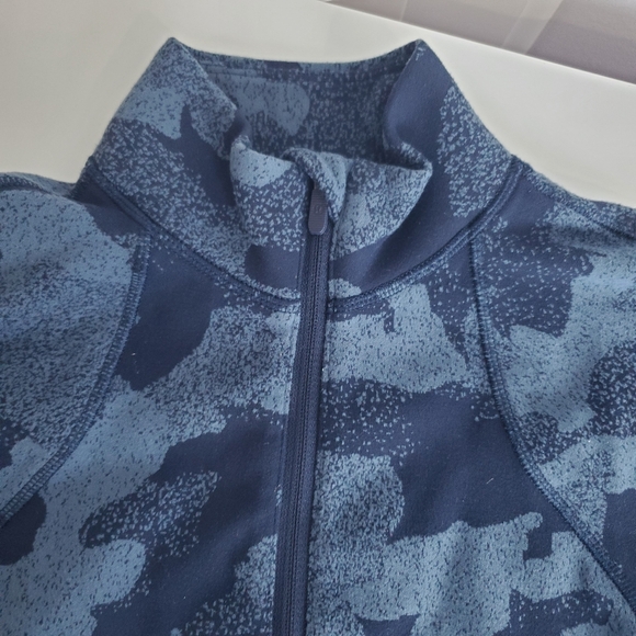 Lululemon Its Rulu Run Cropped Half-Zip Heritage Speckle Camo Jacquard Size 6 - Picture 7 of 12